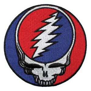 Grateful Dead Garcia Patch   5 Red Steal Your Face