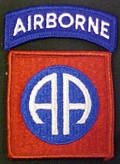 82nd Airborne Dress Patch with Airborne Tab Clothing