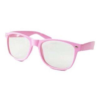 New OG Vintage Buddy Wayfarer Neon Frame Glasses   Light Pink Shoes