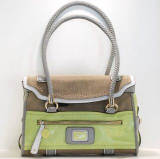 Guess Talina Canvas LIME Multi Satchel Shoes