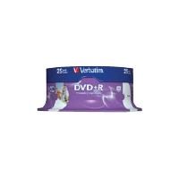 VERBATIM   25 x DVD R DL   8.5 Go 8x   argent mat   spindle   support