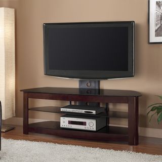 Espresso Finish 60 inch TV Stand with Removable Mount