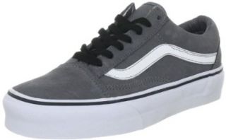 : Vans Unisex VANS OLD SKOOL SKATE SHOES Steel Gray True White: Shoes