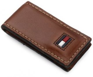 Tommy Hilfiger Mens Magnetic Money Clip,Brown,One Size