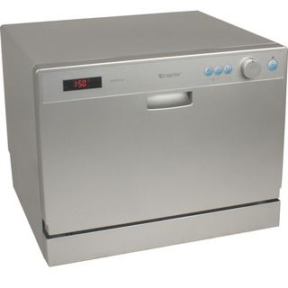 EdgeStar 6 Place Setting Silver Countertop Dishwasher