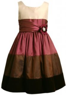 Bonnie Jean Girls 2 6x Colorblock Shantung Dress With
