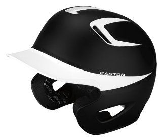 Easton Two Tone Stealth Grip Batting Helmet , Black/White