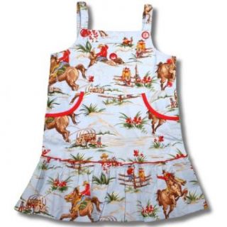 Toddlers Dolly Cowboy Print Jumper Dress Clothing