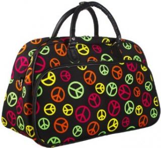Multicolored Peace Sign Bowling Bag Style Duffle Bag   20