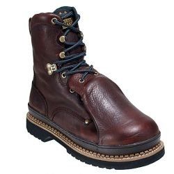 in. Metatarsal Steel Toe Work Boot Brown Soggy Size 7 Med Shoes