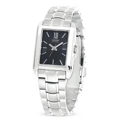 Citizen Womens Black Dial Stainless Steel Eco Drive Watch