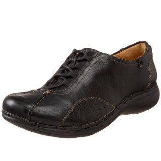  Clarks Unstructured Womens Un.Cumin Oxford,Black,5 M US Shoes