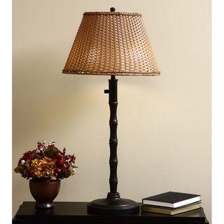 ClearLite Palm Beach Outdoor/ Indoor Bronze Opticolor Table Lamp