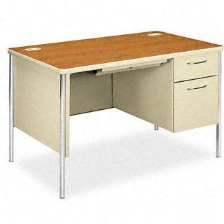HON Mentor Series 48 inch Right Pedestal Desk