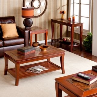 Brown Cherry Slate Table Collection