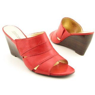 Joan & David Womens Ontime Wedge Slide,Medium Red,8.5 M US: Shoes