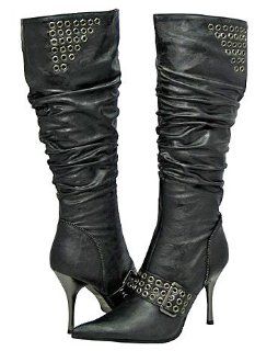 Yoki France Black Women Fashion Boots, 10 M US: Shoes