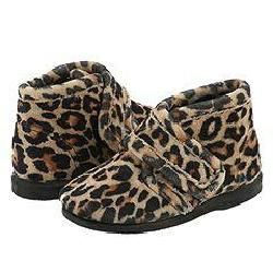 Cienta Kids Shoes 108 6501 Leopard Print Slippers   Size 7 T