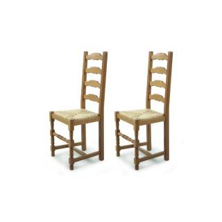 chaises en bois POSITANO PAILLE     Dimensions  L.43 x P.47 x H.102