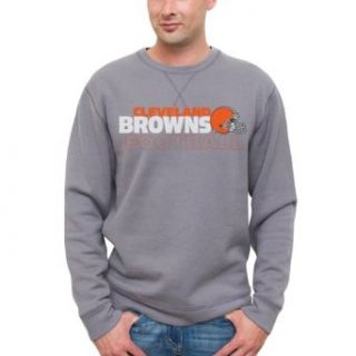NFL Cleveland Browns Horizontal Text Sweatshirt   Charcoal