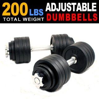 New 200 Lbs (100lbs x 2pc) dumbbell kit One Pair of