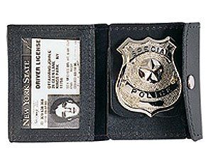 Rothco Leather Police I.D./Badge Holder, Black, O/S