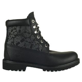 : Timberland Mens Boots 6 inch Boots Panel Black Leather 47586: Shoes