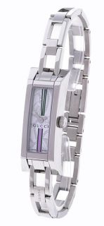 Gucci 110 G Womens White Patterned Dial Watch