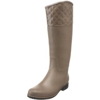 dav Womens Quilted English Knee High Boot Shoes
