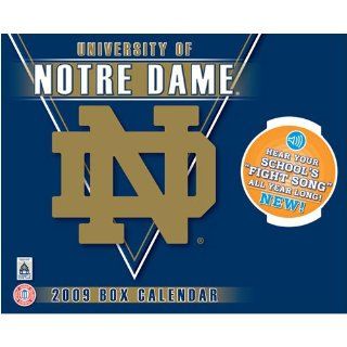 Notre Dame Fighting Irish NCAA Box Calendar with Sound