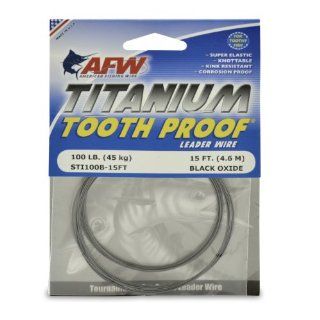 American Fishing Wire Titanium Tooth Proof Single Strand