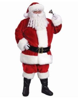 Deluxe Regency Red Plush Santa Costume BONUS OFFER   Free
