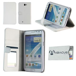 Deluxe Samsung Galaxy Note II White Stand Case with Secure Sleeve