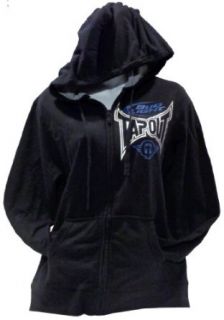 Tapout Womens Black Hoodie with Foil Print Clothing