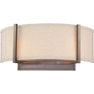 and Khaki Fabric Shade 2 Light Wall Sconce Today: $109.99