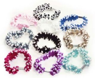 10 pc Elastic Stretchable Spiral Curls Assorted Colors