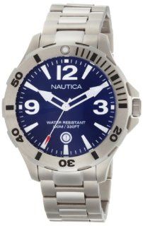 Nautica Mens N14545G BFD 101 Diver Blue Dial Watch Watches 