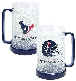 NFL Houston Texans Helmet 16 oz Crystal Freezer Mug
