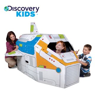 Discovery Kids Cardboard Color and Play Rocketship