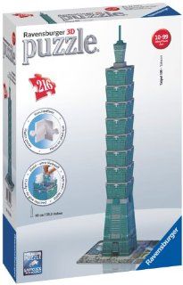 Taipei 101 Tower 3D Puzzle, 216 Piece Toys & Games