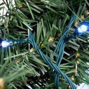 : Flipo Solar Christmas String Lights Green 102 LEDs: Home & Kitchen