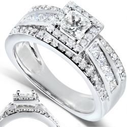 14k White Gold 1 1/5ct TDW Diamond Engagement Ring (H I, I1 I2