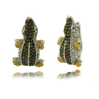 cubic zirconia alligator hoop earrings msrp $ 114 00 today $ 56 99 off