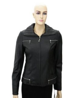 WOMANS GENUINE LEATHER COAT XS Clothing