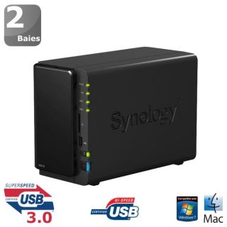 Synology Boîtier NAS 2 Baies DS 213   Achat / Vente SERVEUR STOCKAGE