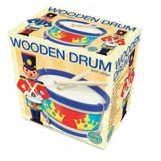 House of Marbles Adjustable head Wooden Drum with Drumsticks Today $