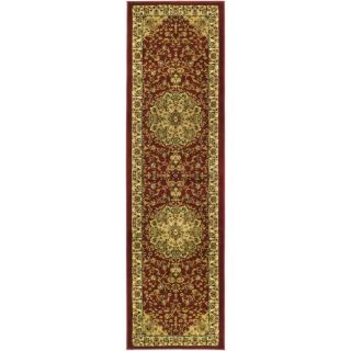 Lyndhurst Collection Red/ Ivory Runner (2 3 x 12)