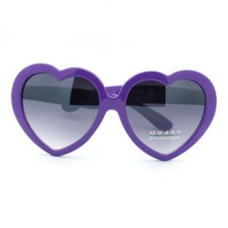 Heart Shaped Sunglasses Purple Clothing
