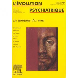 Revue Evolution Psychiatrique T.68   Achat / Vente livre Revue