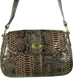 Vecceli Italy Snake Skin Embossed Sling Handbag Designed